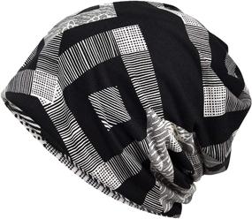 img 1 attached to 🧣 Cotton Multi-functional Face Bandanas - Ideal Sports Headwear, Headband, Neck Gaiter, Chemo Cap, Hair Loss Beanie & Nightcap