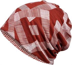 img 2 attached to 🧣 Cotton Multi-functional Face Bandanas - Ideal Sports Headwear, Headband, Neck Gaiter, Chemo Cap, Hair Loss Beanie & Nightcap