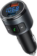 🎧 2021 bluetooth fm transmitter v5.0: dual usb ports, hands-free call, mp3 player & more! logo