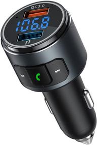 img 4 attached to 🎧 2021 Bluetooth FM Transmitter V5.0: Dual USB Ports, Hands-Free Call, MP3 Player & More!