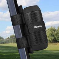 🏌️ зажим для коляски для гольфа zoea с bluetooth-динамиком - регулируемый ремень для крепления беспроводных bluetooth-динамиков, подходит для большинства плашек - идеальный подарок для гольфистов. логотип