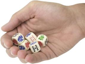 img 2 attached to Brybelly Poker Dice Set 🎲 - Perfect for Travel, Set of 5