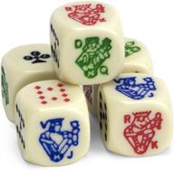 brybelly poker dice set 🎲 - perfect for travel, set of 5 логотип