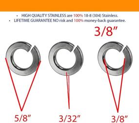 img 1 attached to Stainless Washers Persberg Steel Lockwasher