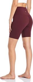 img 4 attached to 🩳 HeyNuts Hawthorn Athletic Women's High Waist Yoga Shorts Biker Shorts - Sizes 6'', 8'', and 10''