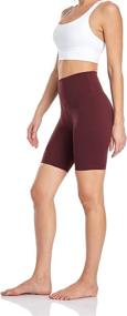 img 3 attached to 🩳 HeyNuts Hawthorn Athletic Women's High Waist Yoga Shorts Biker Shorts - Sizes 6'', 8'', and 10''