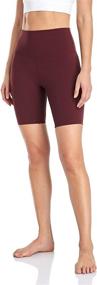 img 1 attached to 🩳 HeyNuts Hawthorn Athletic Women's High Waist Yoga Shorts Biker Shorts - Sizes 6'', 8'', and 10''