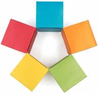 🎁 придайте очаровательное прикосновение своим подаркам с 10 декоративными коробками для упаковки мелочей - жемчужная винтажная европейская бумага в различных цветах (золотой, красный, синий, зеленый, оранжевый) - 4x4x4 логотип