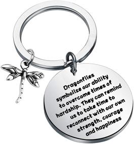 img 4 attached to 🦋 ENSIANTH Dragonfly Keychain: A Meaningful Gift to Inspire, Encourage, and Delight Dragonfly Lovers