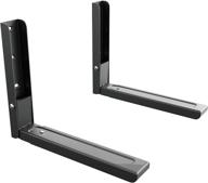 🔧 avf em60b-a universal wall-mounted microwave brackets set - black (2 count) logo