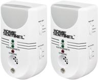 🪲 2 pack home sentinel ultrasonic pest repellent - indoor 5-in-1 pest control repeller with electromagnetic, ionizer, auto light | effectively repels mosquitos, rats, spiders, and rodents logo