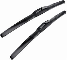 img 4 attached to 🚗 MIKKUPPA 26"+18" Windshield Wipers - Replacement for Honda Accord, Hyundai Sonata, Toyota Camry - U/J Hook All Season Wiper Blades, Pack of 2