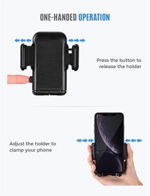 img 2 attached to 🚗 Long Arm Windshield Car Phone Holder Mount with Washable Suction Cup - Compatible with iPhone 12 11 Pro Max, XS Max, XS, XR/X/8/7/6 Plus and More