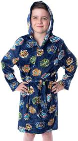 img 3 attached to Beyblade Spinner Graphic Fleece Bathrobe