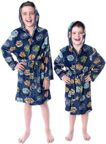 img 4 attached to Beyblade Spinner Graphic Fleece Bathrobe