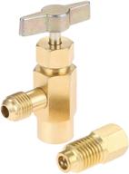 🔌 aupoko r134a self-sealing can tap with r134a tank adapter, 1/2’’ acme to 1/4’’ sae refrigerant can bottle tap opener, featuring 1/4’’ sae female and 1/2’’ acme male adapter logo