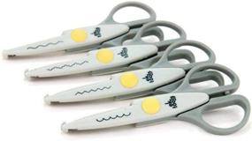 img 1 attached to ✂️ Enhanced EK Tools 4-Pack of decorative scissors