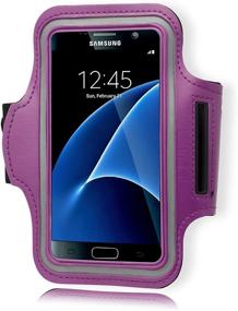 img 3 attached to 🏃 Samsung Galaxy S7 Armband: Bastex Purple Runners Armband Case with Key Slot for Samsung Galaxy S7 G930