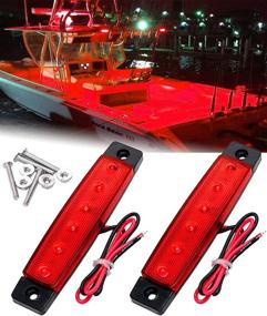 img 4 attached to 🚤 Shangyuan LED Interior Boat Lights: Ultra-Slim Strip Bar Lights for Enhanced Courtesy, Cockpit, and Navigation Lighting - Red (Pack of 2)