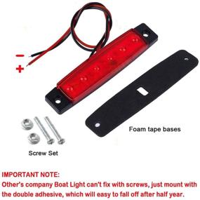 img 2 attached to 🚤 Shangyuan LED Interior Boat Lights: Ultra-Slim Strip Bar Lights for Enhanced Courtesy, Cockpit, and Navigation Lighting - Red (Pack of 2)