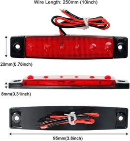img 3 attached to 🚤 Shangyuan LED Interior Boat Lights: Ultra-Slim Strip Bar Lights for Enhanced Courtesy, Cockpit, and Navigation Lighting - Red (Pack of 2)