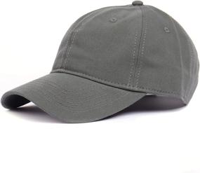 img 4 attached to 🧢 Oversize XXL Baseball Caps for Big Heads: Zylioo Adjustable Dad Caps - 22"-25.5", Extra Large Low Profile Golf Hats