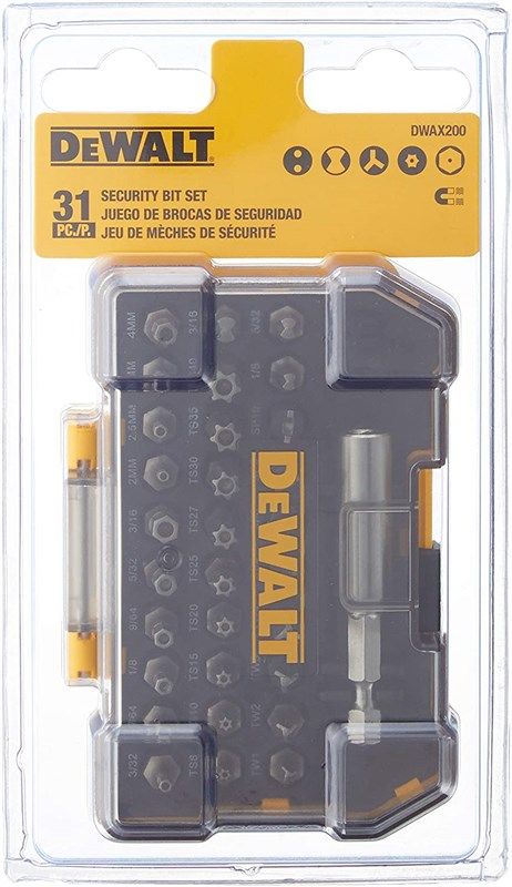 dewalt dwax200 security screwdriving 31 piece 로고
