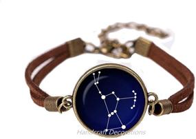 img 1 attached to 🌌 Orion Constellation Glass Bangle: Handcrafted Night Sky Bracelet, Featuring Stars, Astronomy, and Space Jewelry - Ideal Birthday Gift (F100)