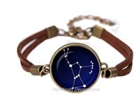 🌌 orion constellation glass bangle: handcrafted night sky bracelet, featuring stars, astronomy, and space jewelry - ideal birthday gift (f100) logo