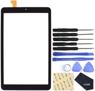 vekir touch digitizer screen replacement for samsung galaxy tab a 8.0 2018 sm-t387 in black - no lcd logo