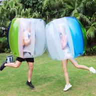 🏀 keenstone inflatable bumper balls - 1.2m/4ft & 1.5m/5ft diameter bubble soccer balls | quick 5 min inflation | adult-friendly blow up bumper bubble balls логотип