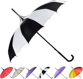 img 4 attached to ☂️ Outgeek Pagoda Parasol: Premium Umbrella for Optimal Protection