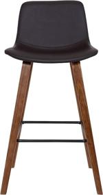 img 3 attached to Maddie Leather Barstool Counter Height