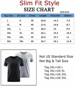 img 3 attached to Lilychan Sleeve Athletic Running Shirts Black Men's Clothing and Active
