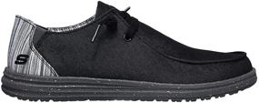 img 3 attached to 👞 Grey Slip-On Skechers Melson Chad Men's Shoes