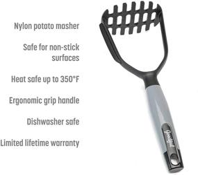 img 3 attached to Goodful Potato Masher: Sturdy and Heat Resistant Nylon Gadget, Safe for Non-Stick Cookware