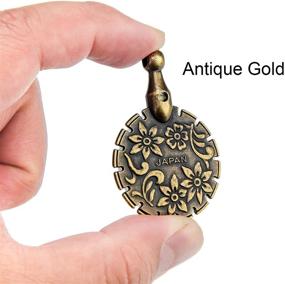 img 3 attached to 🧵 Antique Gold Metal Thread Cutter Pendants - Essential DIY Sewing Tools