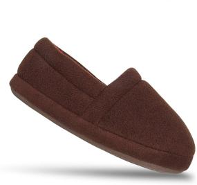 img 1 attached to 👦 Non-Slip Outdoor Boys' Chaps Moccasin Slipper Shoes in Slippers