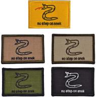 🐍 antrix 5-pack tactical no-step snake patches – military badge emblem patches for caps, bags, backpacks, tactical vests, military uniforms & clothing logo