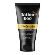 tattoo goo after care lotion: natural, vegan, and petroleum-free tattoo moisturizer with color enhancement – 2 oz logo