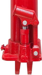 img 1 attached to 🔴 Гидравлический длиннодействующий домкрат Torin T30806 - одноклапанный насос, основание с шаровым петлевым крюком - грузоподъемность 8 тонн - подходит для гаражных/мастерских кранов, двигательных подъемников и прочего - Цвет: Красный