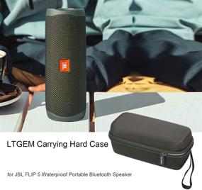 img 3 attached to LTGEM Жесткий футляр EVA для водонепроницаемого портативного Bluetooth-динамик JBL FLIP 5 (зеленый)