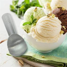 img 1 attached to 🍦 Zeroll 1012 Original Ice Cream Scoop: Convenient Heat Conductive Handle, 24 Scoops per Gallon, Made in USA - 3-Ounce Silver Design