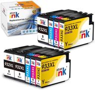 starink compatible ink cartridge combo pack for hp officejet printers - 933 xl 932xl 933xl 932 series (black cyan magenta yellow, 9 packs) logo