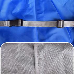 img 3 attached to 🛡️ Ultimate Protection for Your Boat Seat: Heavy Duty Oxford Fabric Captain's Chair Cover, 420D Waterproof and Weather Resistant, Full Length Coverage (Blue)