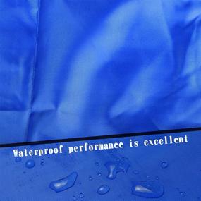 img 1 attached to 🛡️ Ultimate Protection for Your Boat Seat: Heavy Duty Oxford Fabric Captain's Chair Cover, 420D Waterproof and Weather Resistant, Full Length Coverage (Blue)