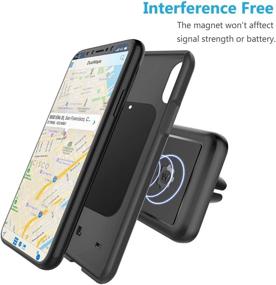 img 1 attached to 📱 Universal Air Vent Magnetic Phone Holder for Car - WizGear [2 Pack], Magnetic Mount for Cell Phones and Mini Tablets with Fast Swift-Snap Technology, New Rectangle Design