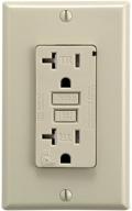 gfci receptacle tamper resistant ivory logo