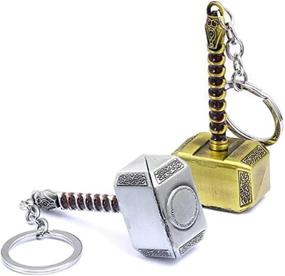 img 3 attached to 🔑 Pack of 2 Nidavellir Mjolnir Keychain Bottle