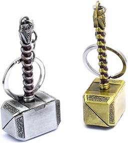 img 2 attached to 🔑 Pack of 2 Nidavellir Mjolnir Keychain Bottle